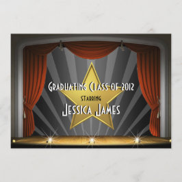 Estrella de película - Invitación a graduación