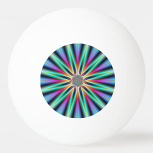 Estrella de pelota de Ping Pong en azul turquesa y