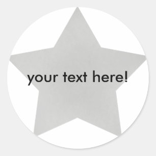 Estrella de plata - pegatinas