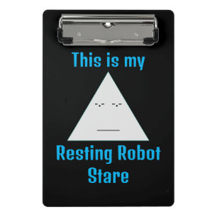 Estrella de Robot en reposo - Mini Portapapeles