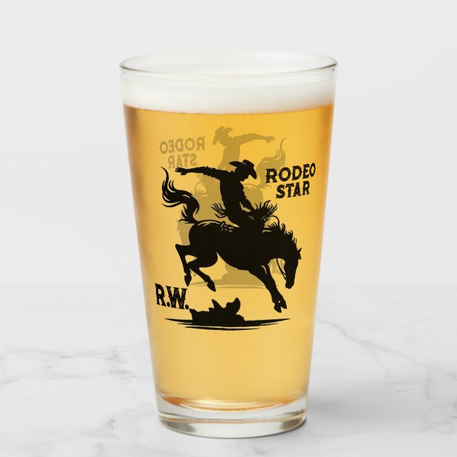 Estrella de Rodeo Personalizada (Anverso (lleno))