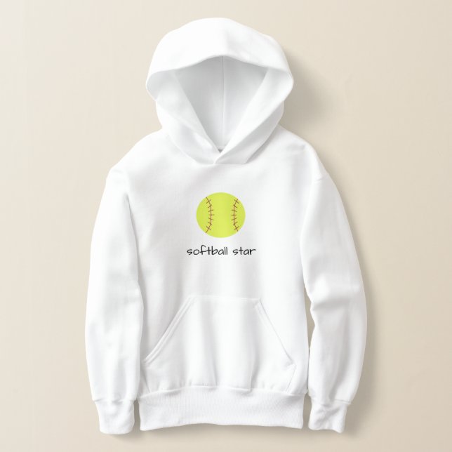Estrella de Softball Hoodie (Distribución )