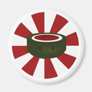 Estrella de sushi - imán blanco