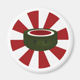 Estrella de sushi - imán blanco