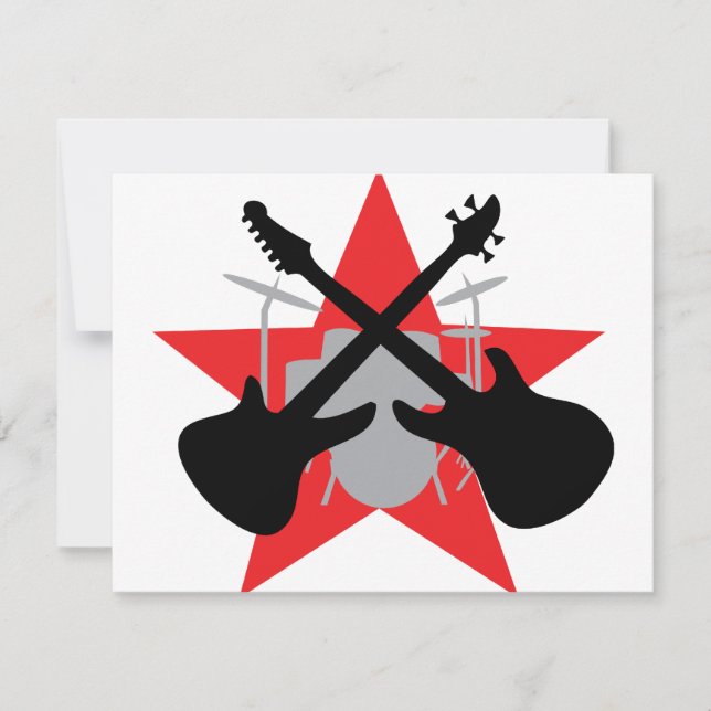 estrella de tambor de guitarra de banda (Anverso)