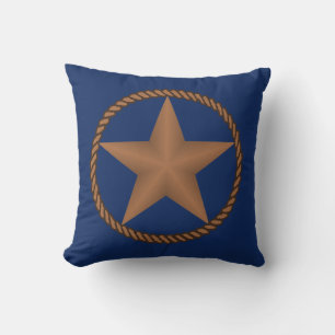 Estrella de Texas con almohada de poliéster CUALQU