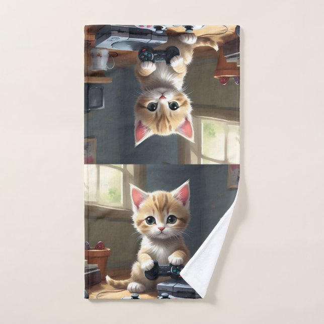 Estrella de Youtube Future Kitten, (Toalla de mano)