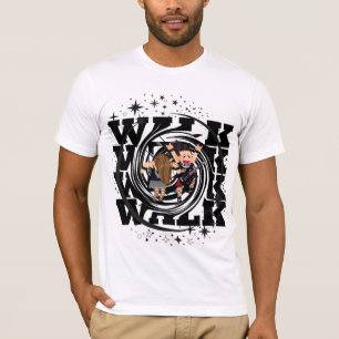Estrella del Anime Retro Guerrero Camiseta