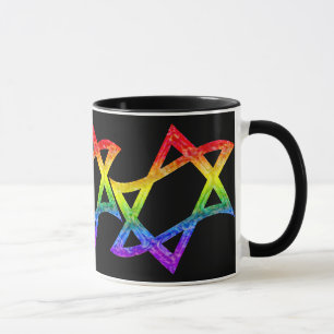 Estrella del arco iris de las tazas de David