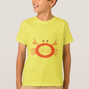 Estrella del Cáncer Firma Niños Cangrejos Camiseta