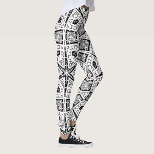 Estrella del Diamante Logra Leggings Personalizado (Derecha)