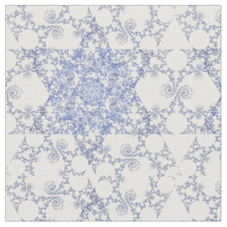 Estrella del diseño de la tela del copo de nieve