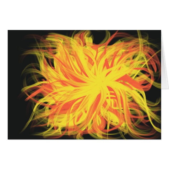 Estrella del fuego del Naranja amarillo, arte del  (Anverso (Horizontal))
