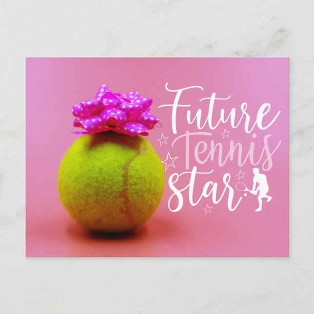 Estrella del futuro del tenis para invitación de B (Anverso)
