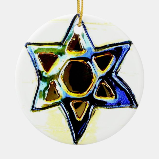 ESTRELLA DEL ORNAMENTO DE DAVID JÁNUCA (Frente)