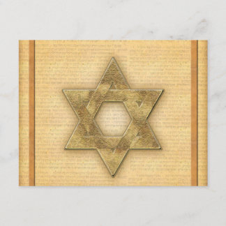 Estrella del oro de DIY de la plantilla de Mitzvah