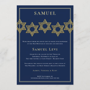 Estrella del oro de las invitaciones el   de