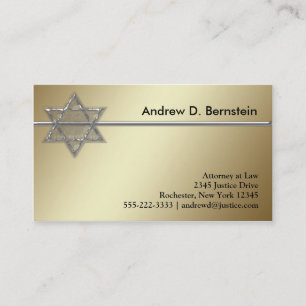 Estrella del oro de las tarjetas de visita de