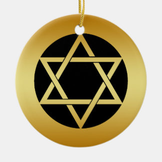 ESTRELLA DEL ORO DEL ORNAMENTO DE DAVID