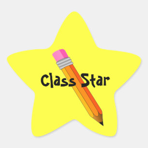 Estrella del profesor con Pegatinas de premio a lá