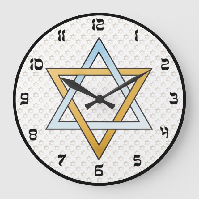 Estrella del reloj de pared de David (Anverso)