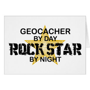 Estrella del rock de Geocacher por noche