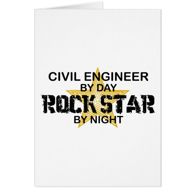 Estrella del rock del ingeniero civil (Frente)