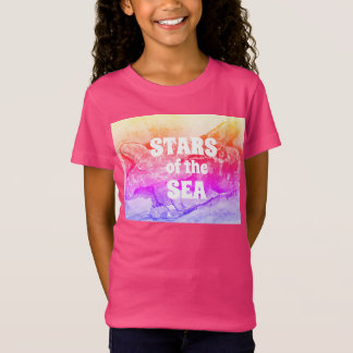 estrella del rosa de los chicas de la camisa del