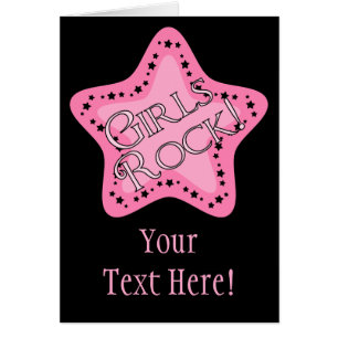 Estrella del rosa de rock de los chicas