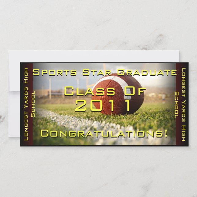 Estrella deportiva (fútbol) - Tarjeta de graduació (Anverso)