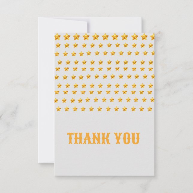 Estrella dorada gracias a las tarjetas planas (Anverso)