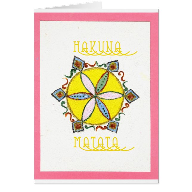 Estrella en la creación de Hakuna Matata (Frente)