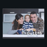 Estrella feliz de Jánuca de la tarjeta de la foto<br><div class="desc">La estrella feliz elegante y linda de Jánuca de la tarjeta de la foto del día de fiesta de David es perfecta para todos sus amigos y familia estas vacaciones. Modifique el texto para requisitos particulares con su apellido y el año e intercambie hacia fuera la imagen por una foto...</div>