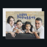Estrella feliz de Jánuca de la tarjeta de la foto<br><div class="desc">La estrella feliz elegante y linda de Jánuca de la tarjeta de la foto del día de fiesta de David es perfecta para todos sus amigos y familia estas vacaciones. Modifique el texto para requisitos particulares con su apellido y el año e intercambie hacia fuera la imagen por una foto...</div>