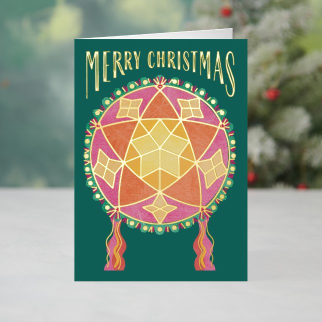 Estrella filipina de Parol Feliz tagalo navideño (Vacaciones in situ)