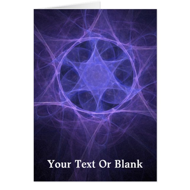 Estrella Fractal Púrpura De David (Frente)