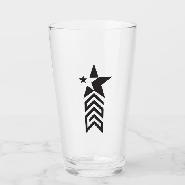 Estrella Geométrica Negra y Audaz (Anverso)