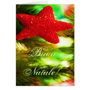 Estrella II de los Navidades Rojos Buon Natale