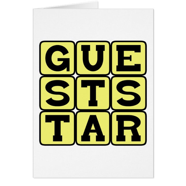 Estrella invitada, actor destacado (Frente)