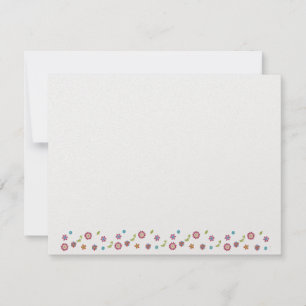 Estrella judía de flores de David Bat Mitzvah RSVP