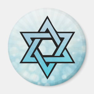 Estrella judía del imán del azul de David