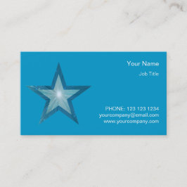 estrella lateral de la tarjeta azul