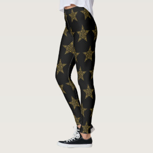 Estrella Leggings para Navidades de oro