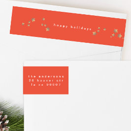 Estrella moderna Navidades de cerezos rojos felice