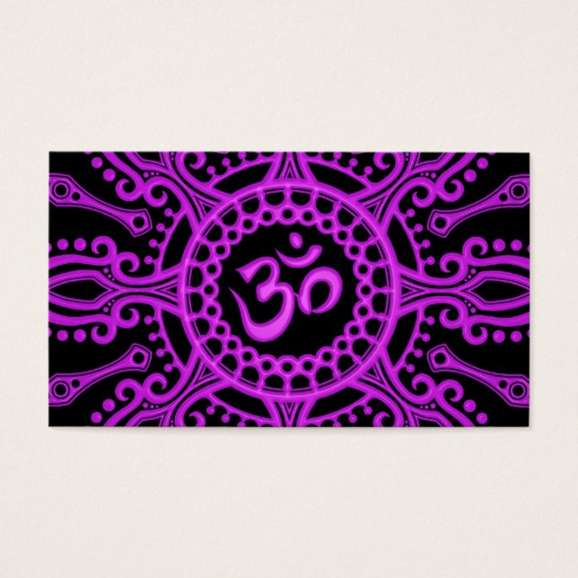 Estrella morada y Om negra (Frente)