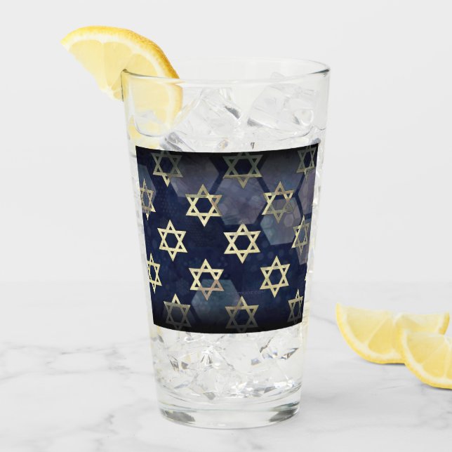 Estrella múltiple Happy Hanukkah de SlipperyJoe de (Anverso (hielo))