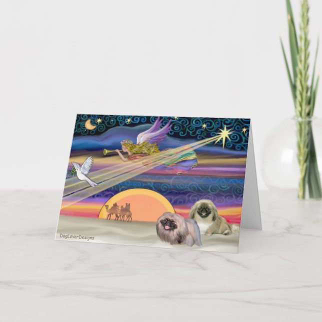 Estrella navidad - Pekingés (dos) (Anverso)