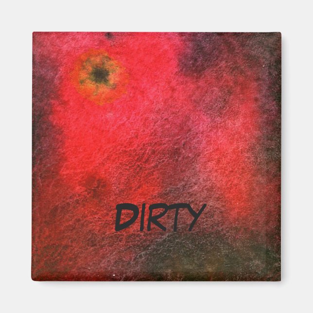 "Estrella Negra" Resumen Imán de estado del lavava (Frente)