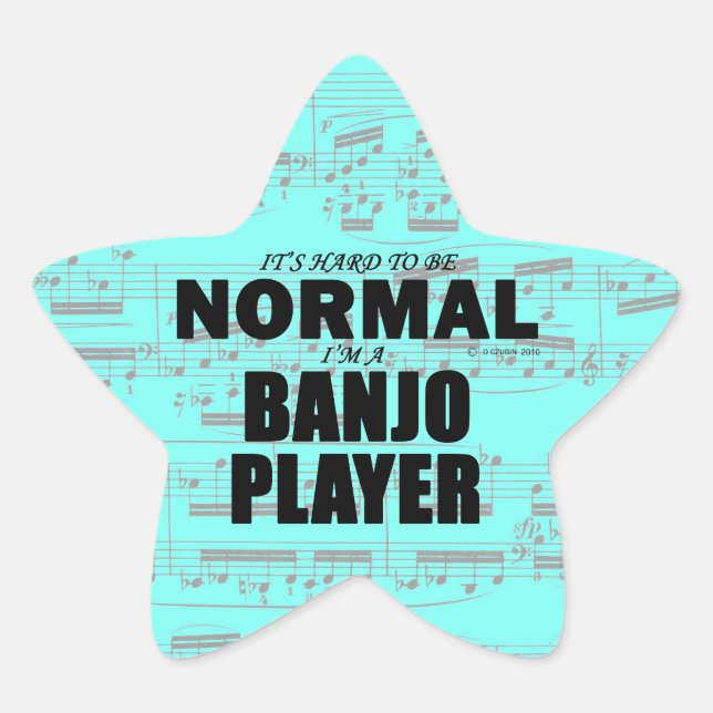 Estrella normal del jugador banjo Pegatina (Anverso)