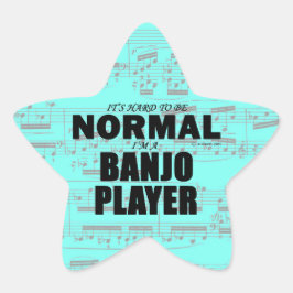 Estrella normal del jugador banjo Pegatina